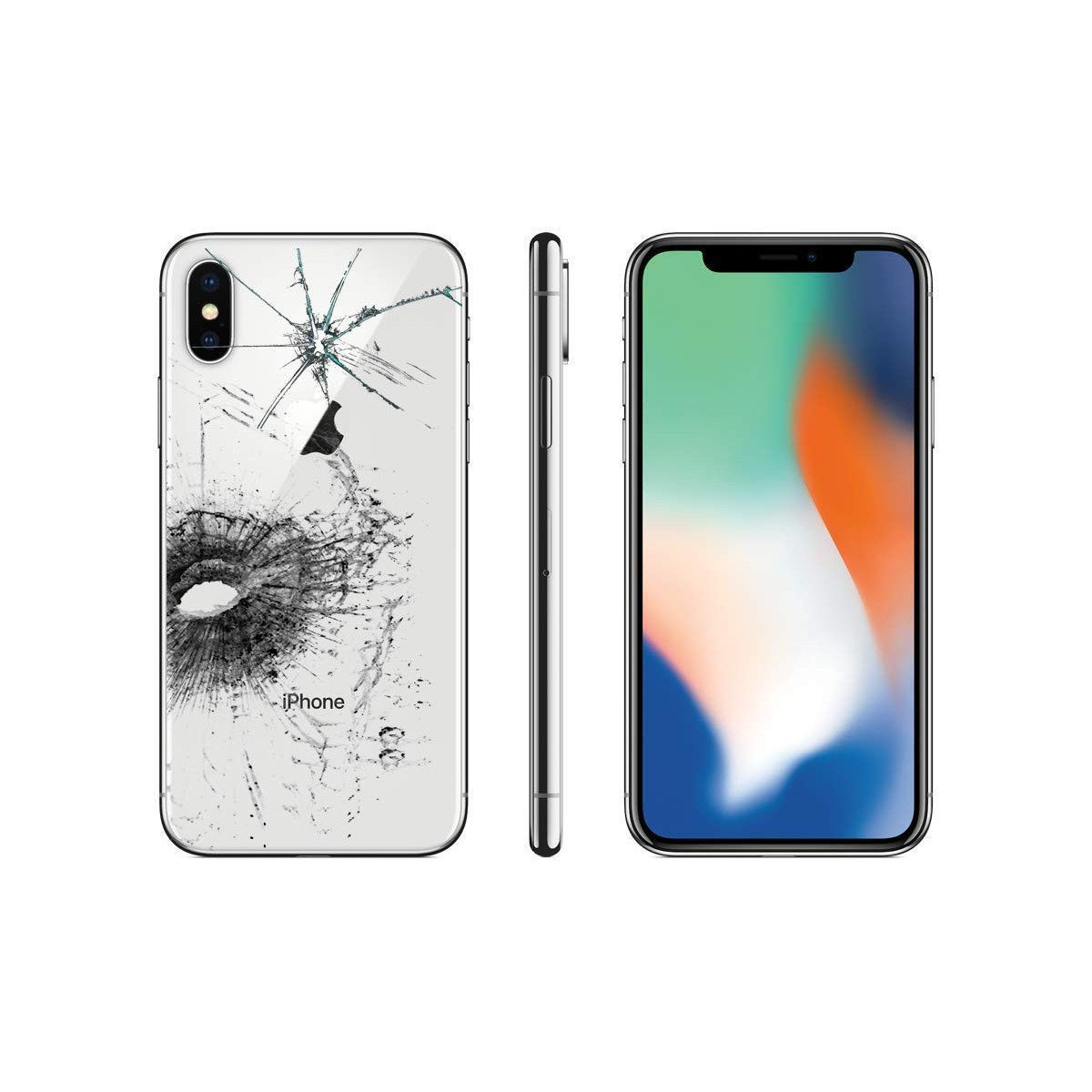Châssis Démonté IPhone X – Blanc – Original – Bon état (testé Fonctionnel)